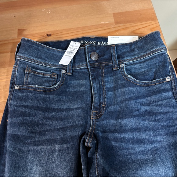 American Eagle Outfitters Dark Blue Flare Jeans - Picture 2 of 4